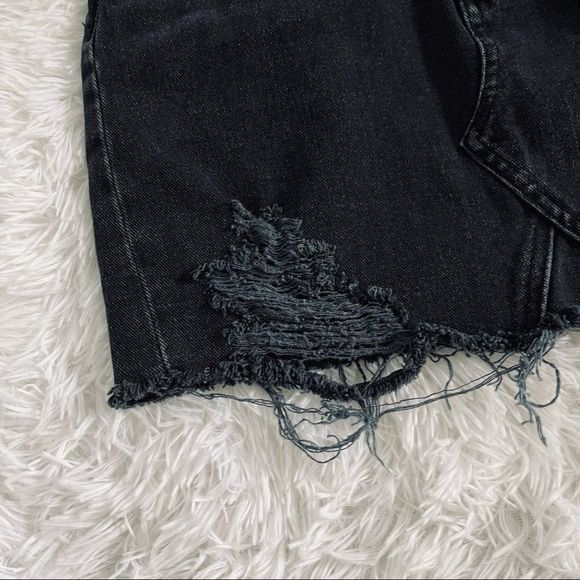 EUC Pacsun Distressed Black Jean Skirt - Picture 11 of 16